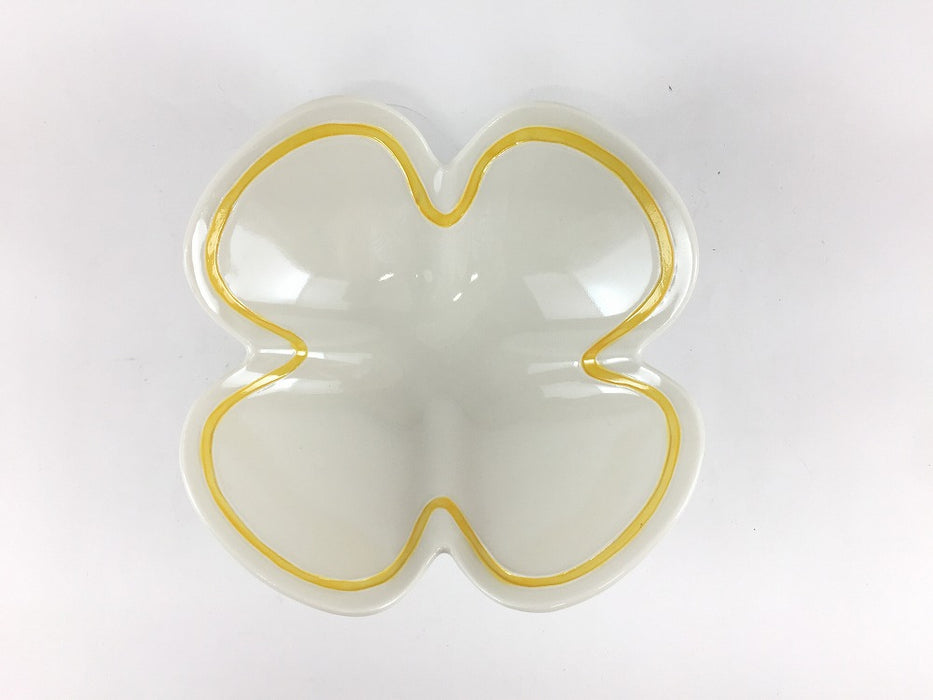 【SALE】内黄線　四ツ葉鉢　15cm　有田焼【訳あり】