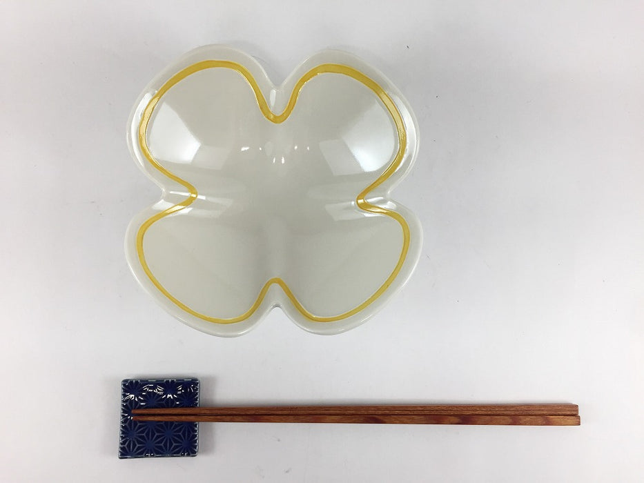 【SALE】内黄線　四ツ葉鉢　15cm　有田焼【訳あり】