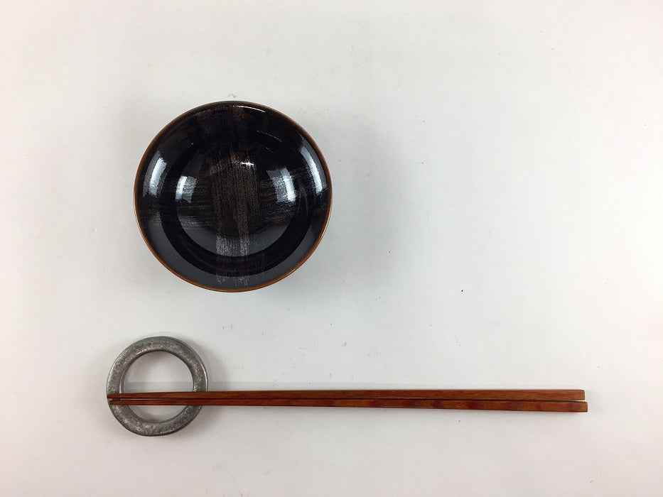 【SALE】天目十字　豆皿　9cm　有田焼【訳あり】