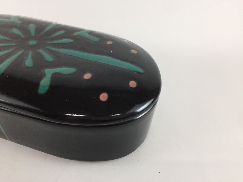 【SALE】天目緑抜弁当箱　18cm　有田焼【訳あり】