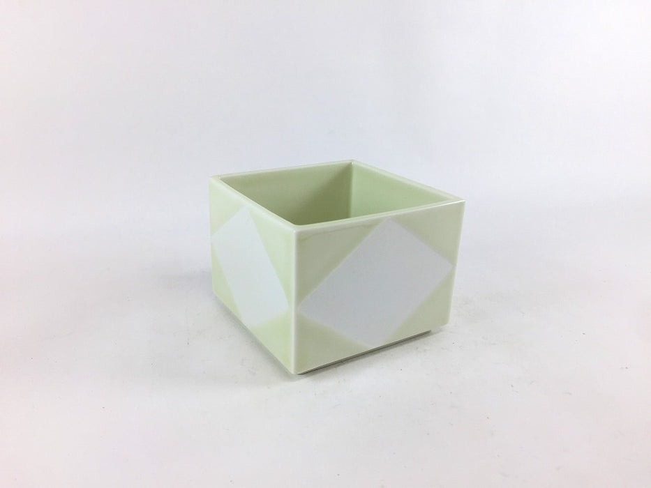 【SALE】正角箱　クリーム菱文　7cm　有田焼【訳あり】