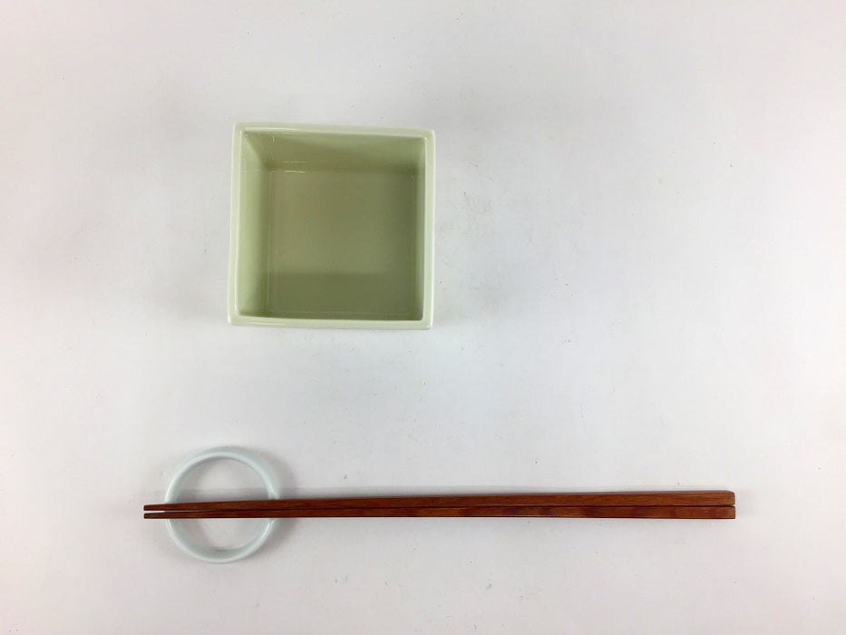 【SALE】正角箱　クリーム菱文　7cm　有田焼【訳あり】