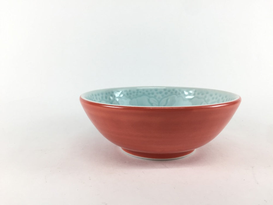 【SALE】赤巻内青磁花彫　10cmトンスイ　10cm　有田焼【訳あり】