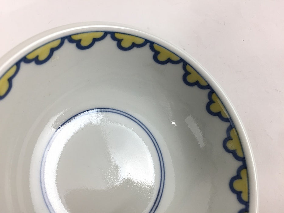 【SALE】黄花地紋　10cmトンスイ　有田焼【訳あり】