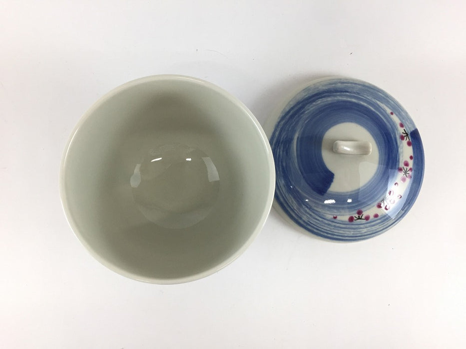 【SALE】呉須刷毛赤梅4寸飯器　8cm　有田焼【訳あり】