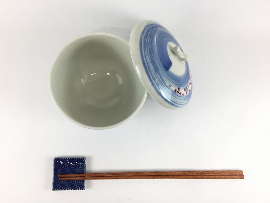 【SALE】呉須刷毛赤梅4寸飯器　8cm　有田焼【訳あり】
