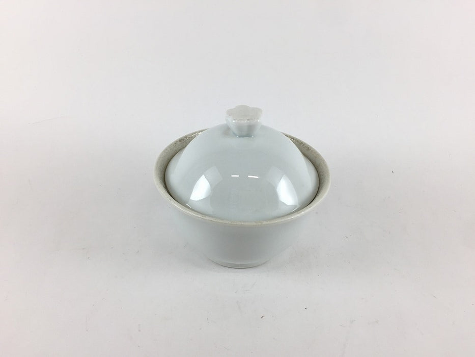 【SALE】白パール花蒸し碗　9cm　有田焼【訳あり】
