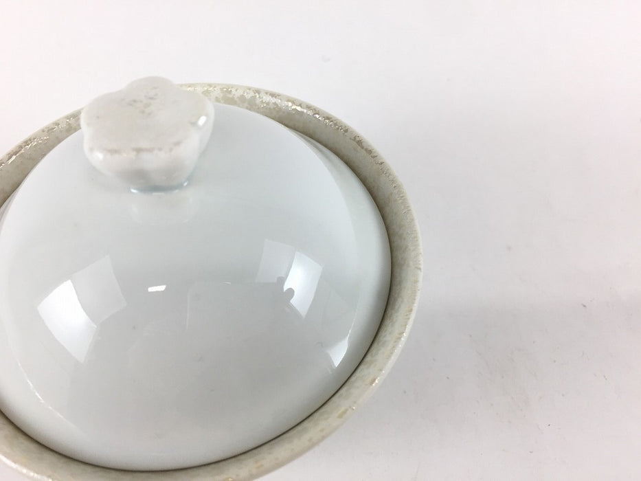 【SALE】白パール花蒸し碗　9cm　有田焼【訳あり】