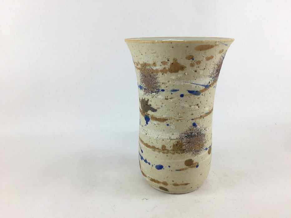 【SALE】ビアカップ(小)　ルリ白とばし　250cc　有田焼【訳あり】