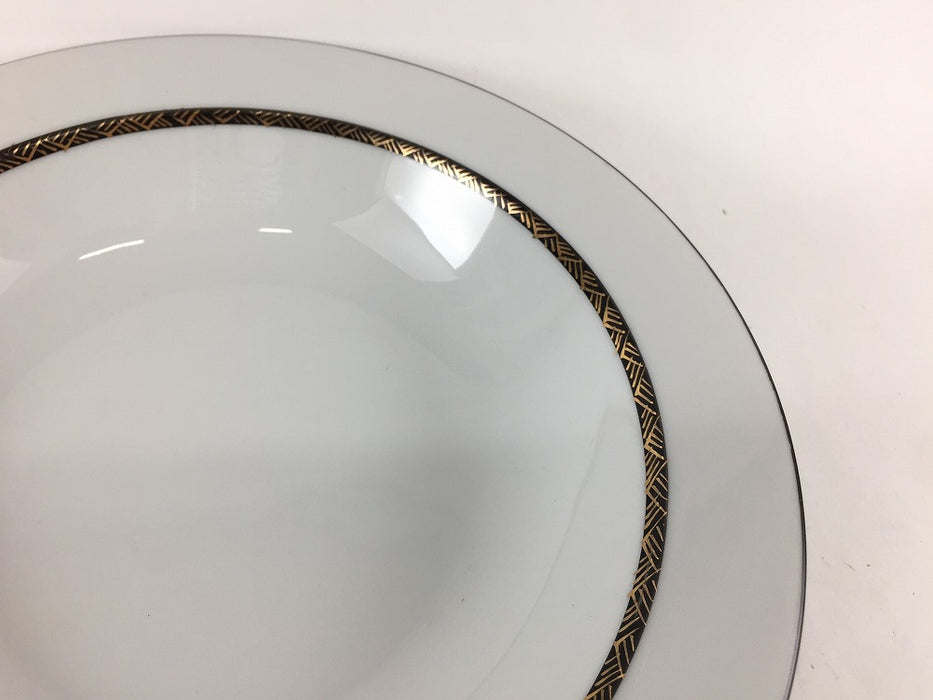 【SALE】リム21cm浅鉢　金彩(緑/黒/金)　肥前有田焼【訳あり】