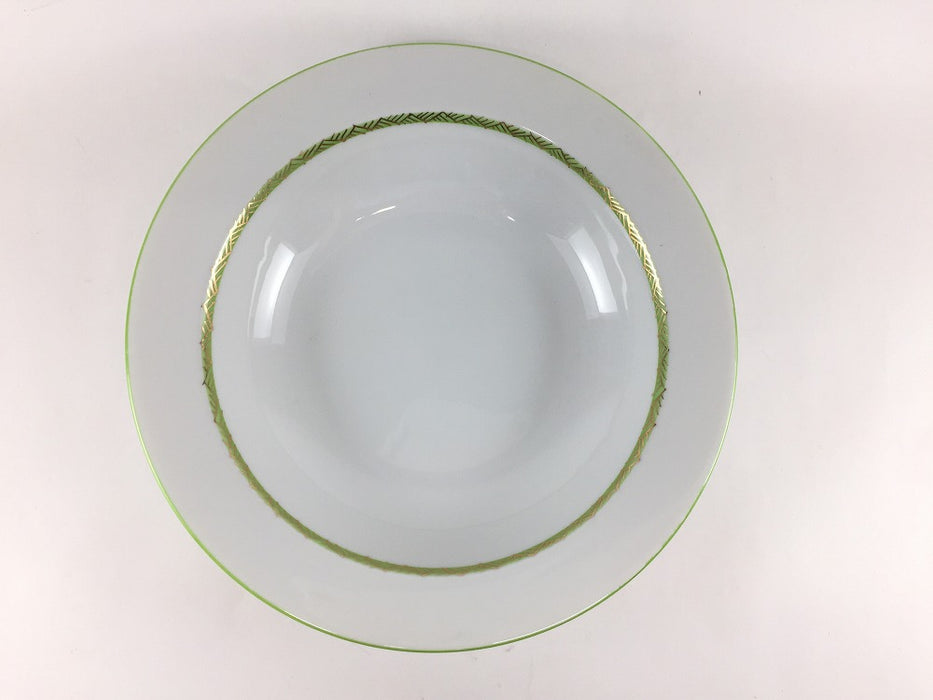 【SALE】リム21cm浅鉢　金彩(緑/黒/金)　肥前有田焼【訳あり】