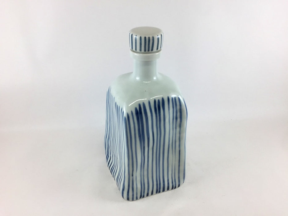 【SALE】角ボトル　染十草　波佐見焼【訳あり】