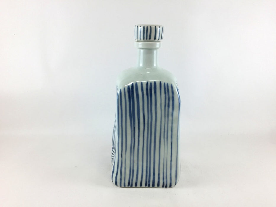 【SALE】角ボトル　染十草　波佐見焼【訳あり】