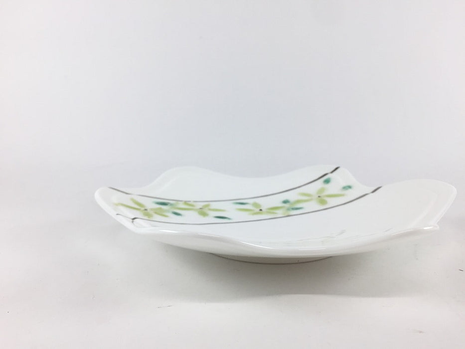 【SALE】星型フルーツ皿　ヒワモス唐草帯　18.5cm　有田焼【訳あり】