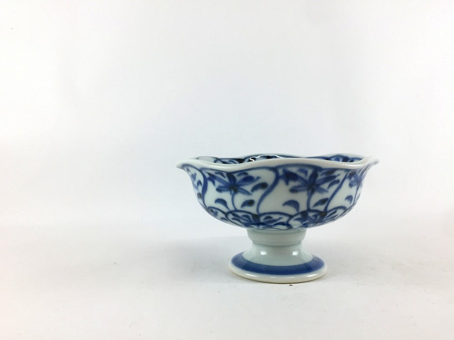 【SALE】花格子押花高台中付　12cm　波佐見焼【訳あり】