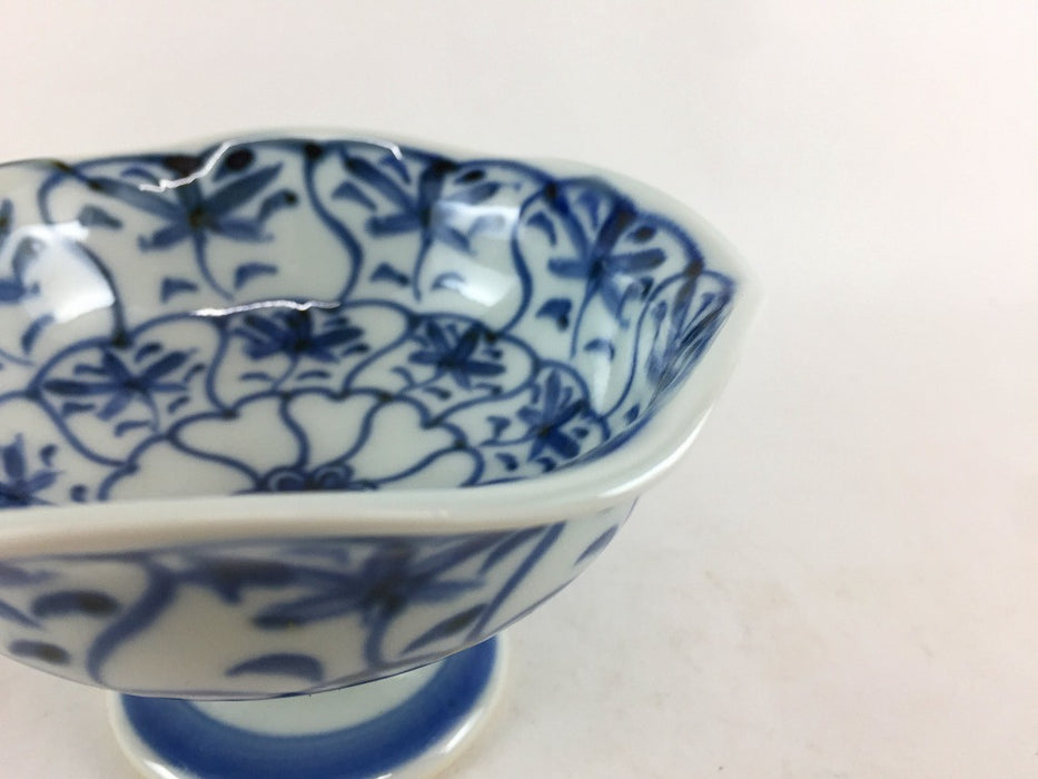 【SALE】花格子押花高台中付　12cm　波佐見焼【訳あり】