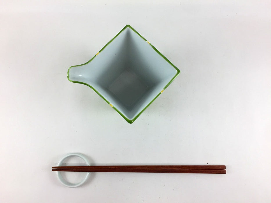 【SALE】柚子黄緑注器　9cm　有田焼【訳あり】