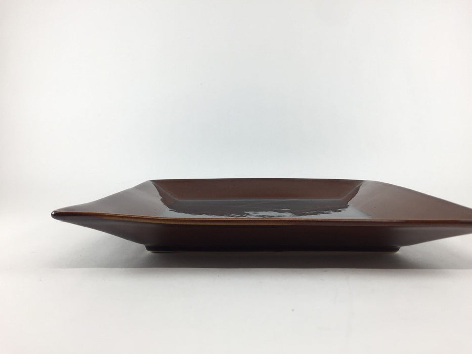 【SALE】アメ天目波文　額8寸皿　22cm　有田焼【訳あり】