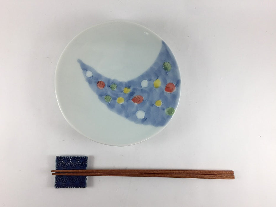 【SALE】葉濃　5寸平皿　15.5cm　吉田焼【訳あり】