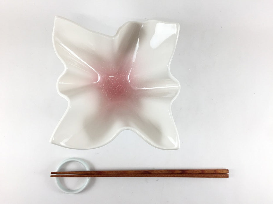 【SALE】ピンク吹　紙小鉢　14cm　有田焼【訳あり】