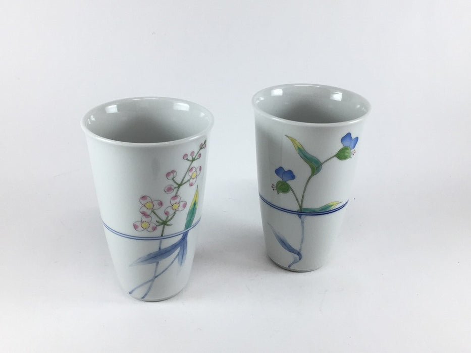 【SALE】絵変わり　ビアグラスペアー　8cm　波佐見焼【訳あり】