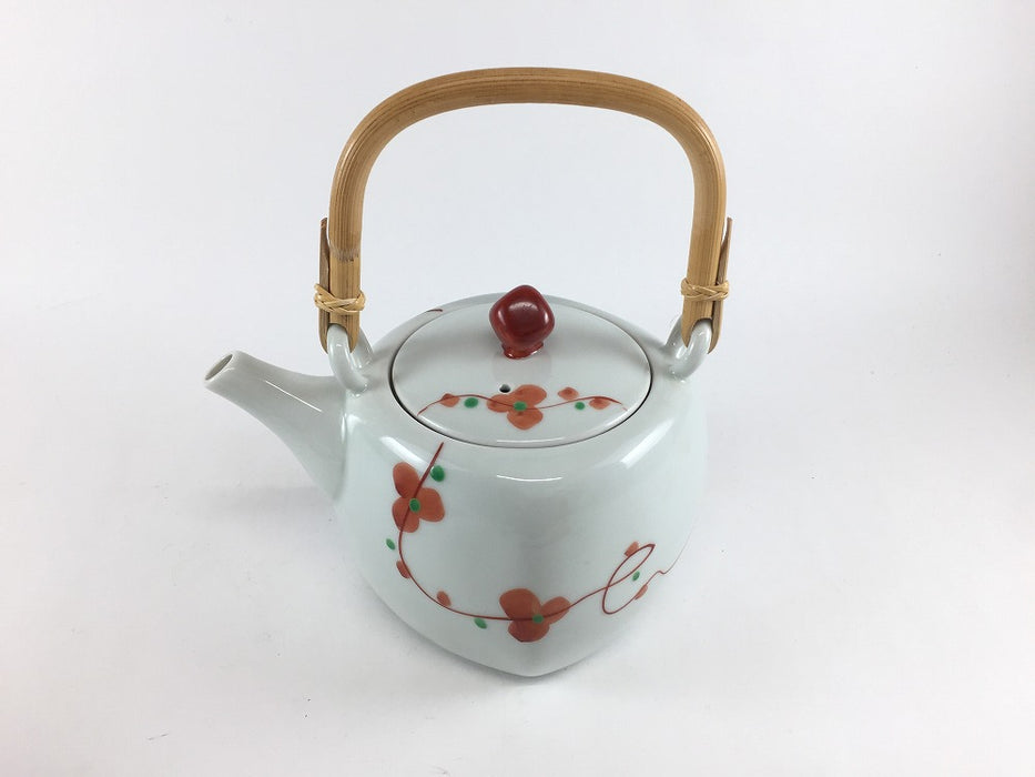 【SALE】色絵花　茶器揃い　波佐見焼 【訳あり】