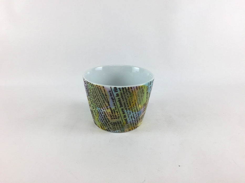 【SALE】80Yカップ　帯ロコ　(青/赤)　8cm　波佐見焼【訳あり】