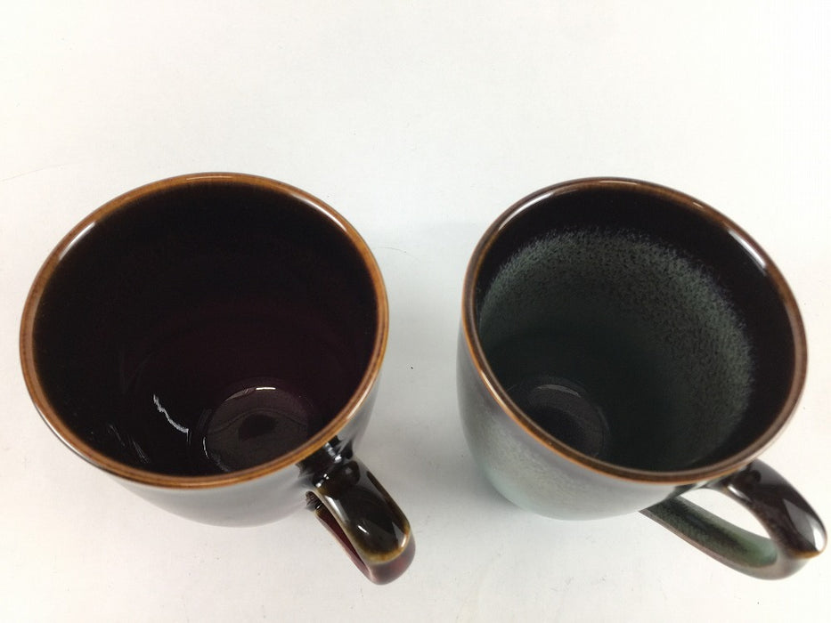 【SALE】マグカップ　(辰砂天目/碧緑天目)　380cc　作家副島信幸四郎窯【訳あり】