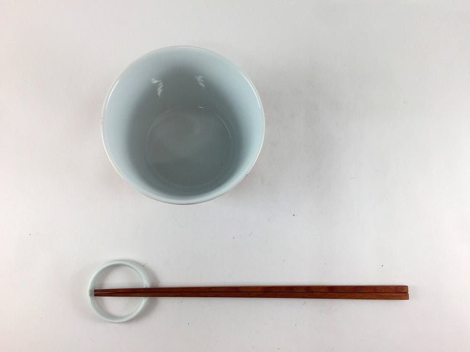 【SALE】95Yカップ　帯ロコ　(青/赤)　10cm　波佐見焼【訳あり】