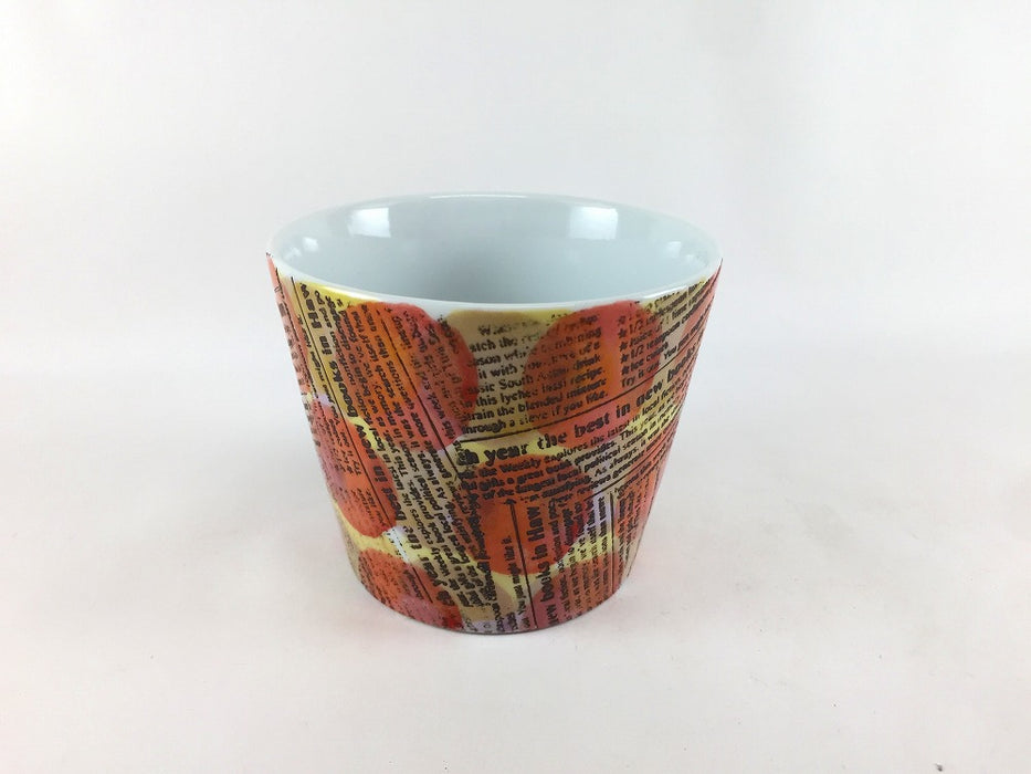 【SALE】95Yカップ　帯ロコ　(青/赤)　10cm　波佐見焼【訳あり】