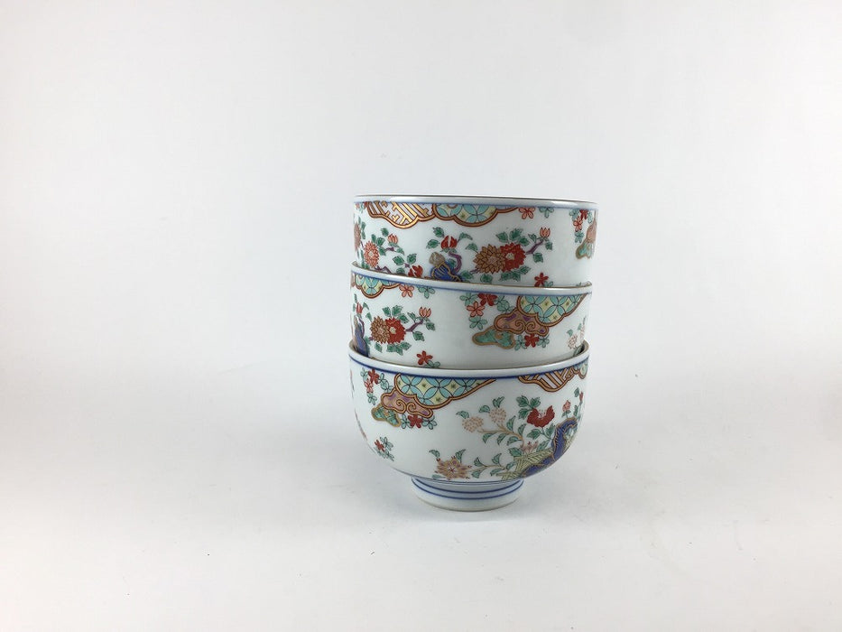 【SALE】汲出し碗5客揃い　金襴手　7.5cm　有田焼【訳あり】