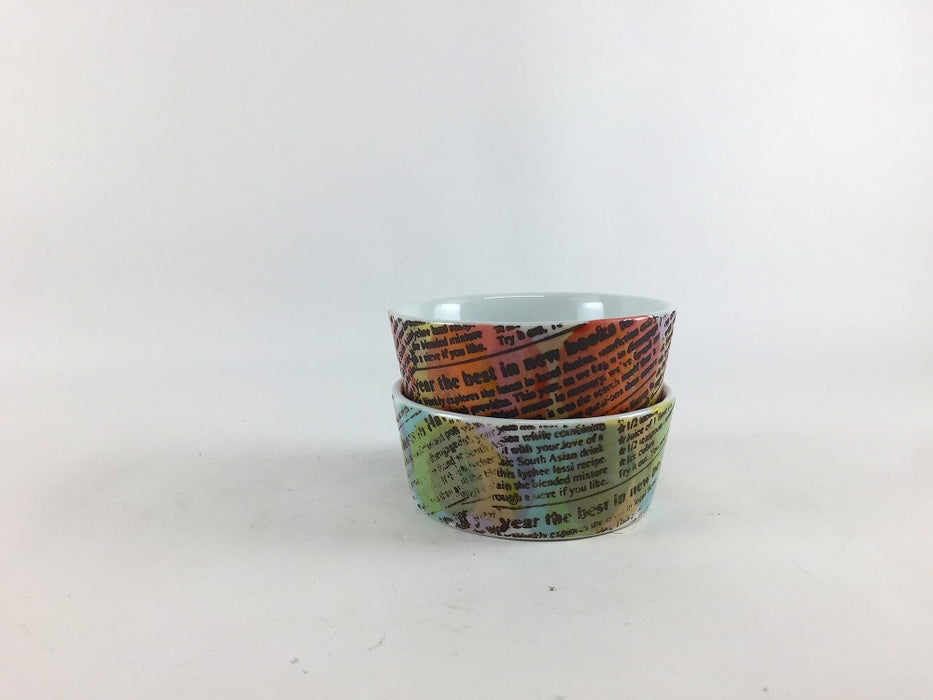 【SALE】70Yカップ　帯ロコ　(青/赤)　7cm　波佐見焼【訳あり】