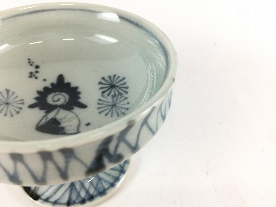 【SALE】古染付貝絵　高台小鉢　8cm　有田焼【訳あり】