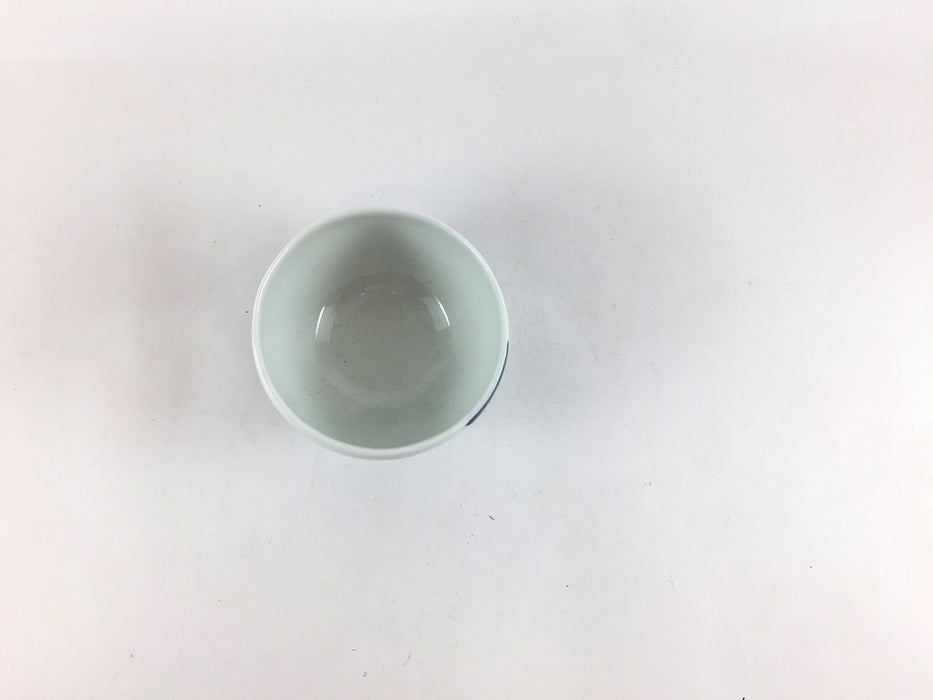 【SALE】玉盃100cc　藍水玉　7cm　波佐見焼【訳あり】