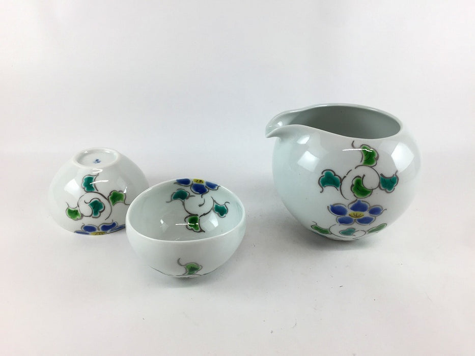 【SALE】玉盃100cc　花唐草　7cm　波佐見焼【訳あり】
