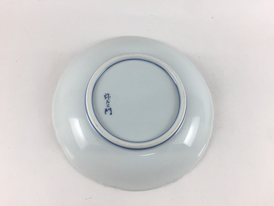 【SALE】160結び皿　波菊鶴　16cm　有田焼【訳あり】