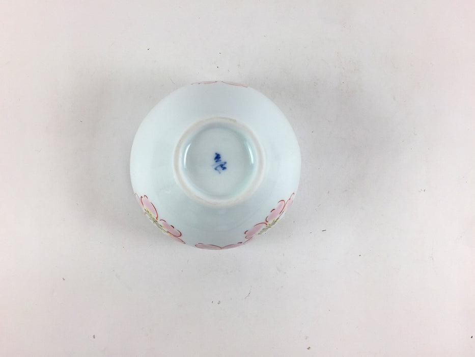 【SALE】玉盃100cc　花ツナギ　7cm　波佐見焼【訳あり】