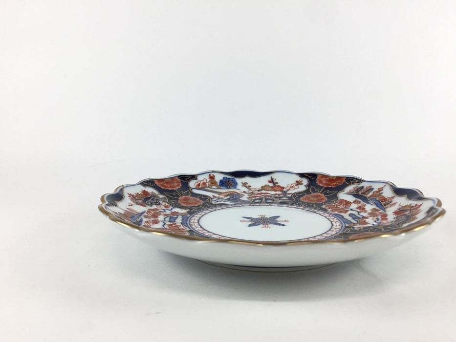 【SALE】160菊皿　oldjapan山水　16cm　有田焼【訳あり】
