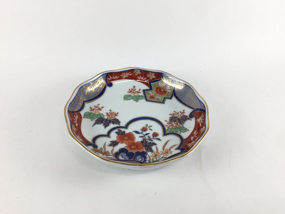 【SALE】135波渕皿　花桐　13.5cm　有田焼【訳あり】