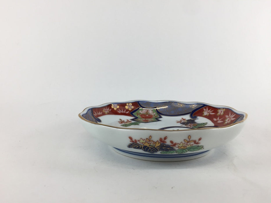 【SALE】135波渕皿　花桐　13.5cm　有田焼【訳あり】