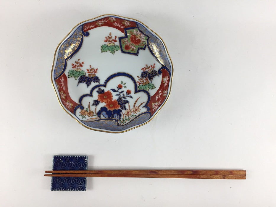 【SALE】135波渕皿　花桐　13.5cm　有田焼【訳あり】