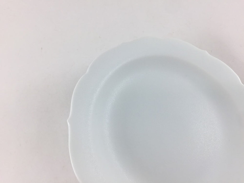 桔梗渕3.5寸皿　白マット　10.5cm　有田焼　(j.R)