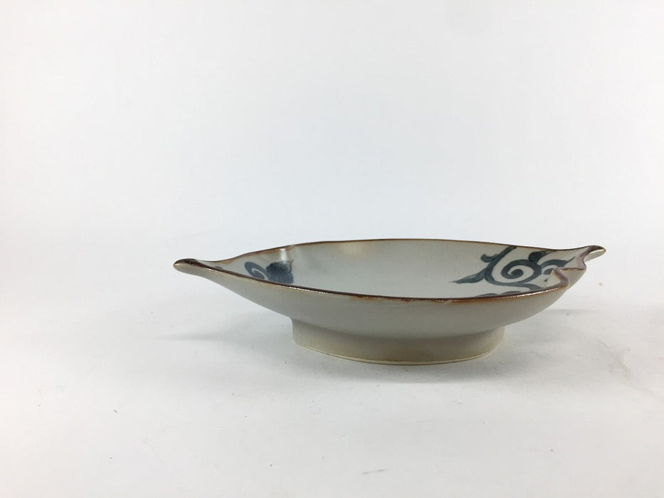 【SALE】160木ﾉ葉先付　古染唐草　16cm　有田焼【訳あり】