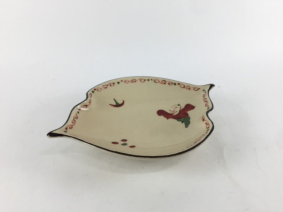 【SALE】160木ﾉ葉先付　古赤絵童子　16cm　有田焼【訳あり】