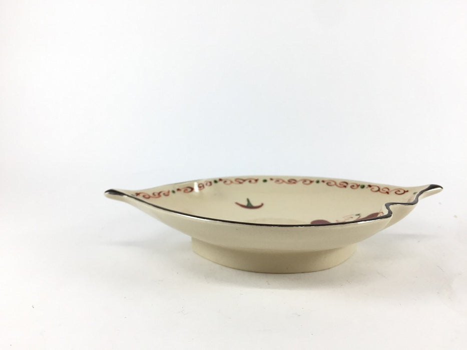 【SALE】160木ﾉ葉先付　古赤絵童子　16cm　有田焼【訳あり】