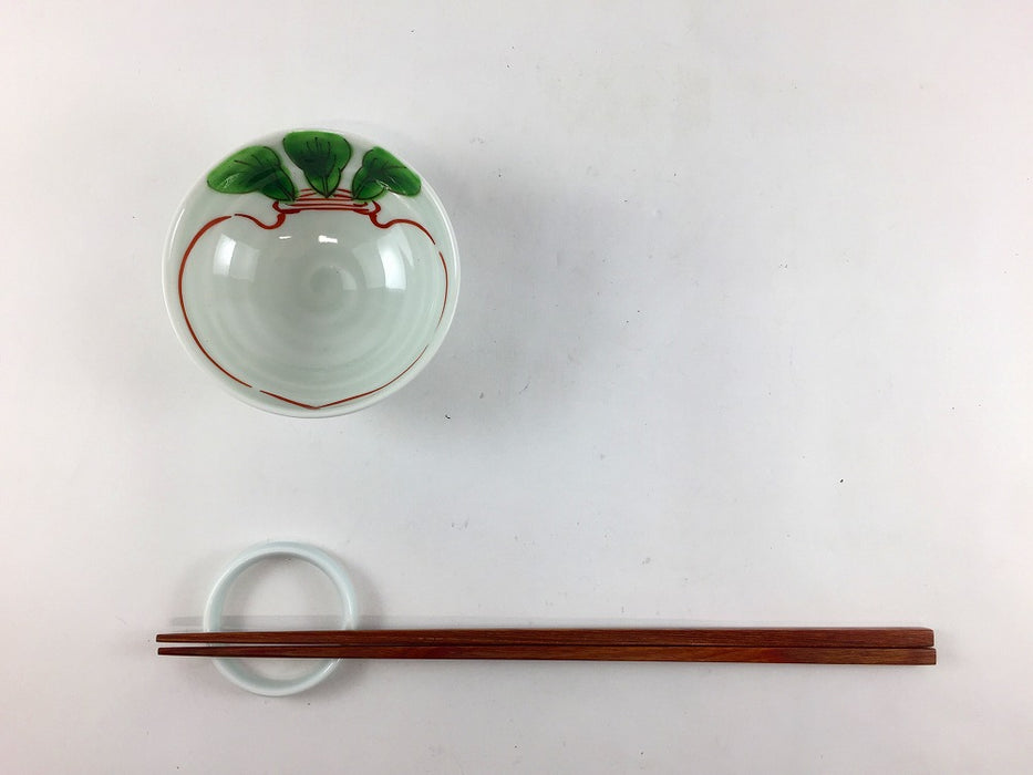 【SALE】小付　(錦カブ絵/毬絵)　8cm　波佐見焼【訳あり】