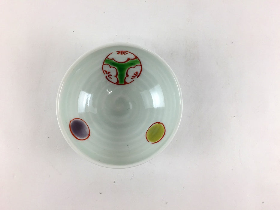 【SALE】小付　(錦カブ絵/毬絵)　8cm　波佐見焼【訳あり】