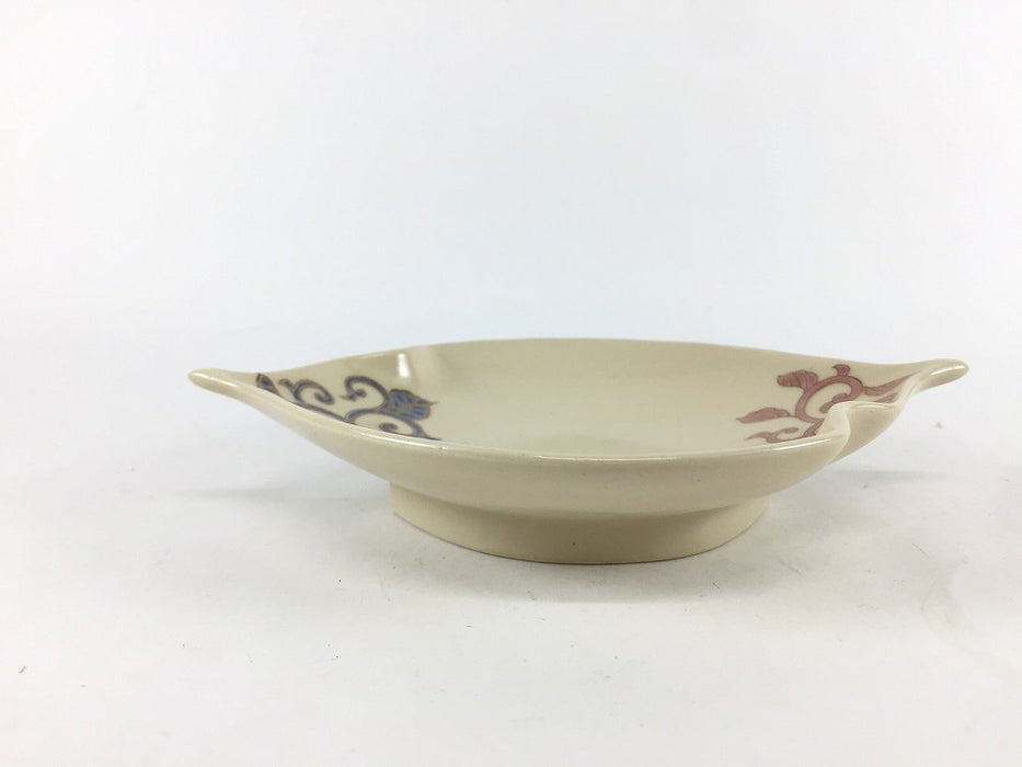 【SALE】160木ﾉ葉先付　粟田赤青唐草　16cm　有田焼【訳あり】