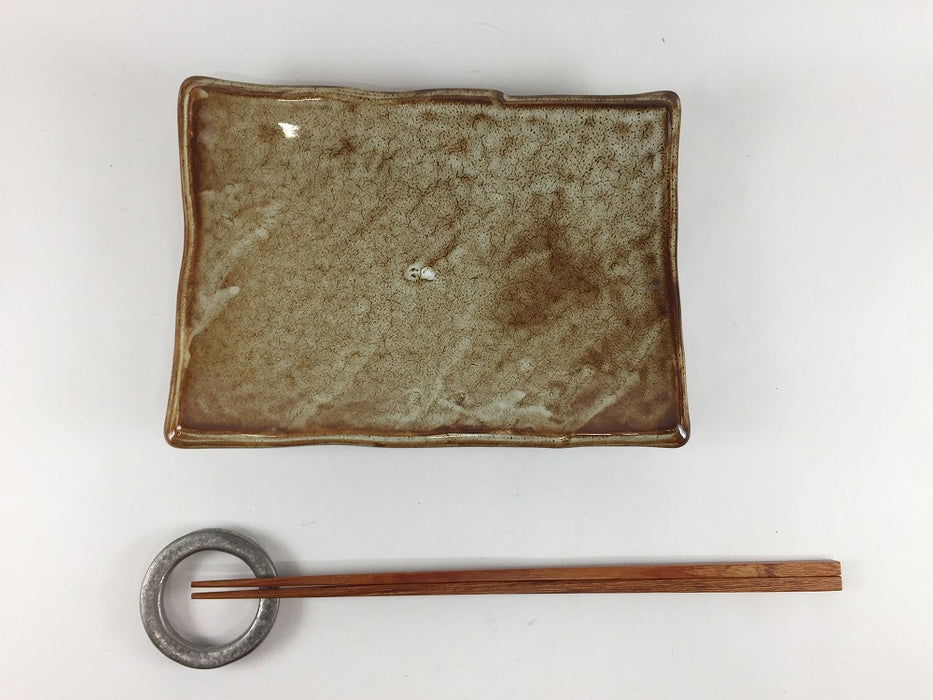 【SALE】180小焼皿　斑焼〆　18cm　有田焼【訳あり】