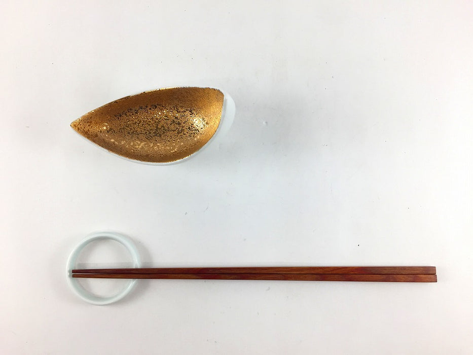 【SALE】笹舟小付　(白銀/白金)　10cm　有田焼【訳あり】